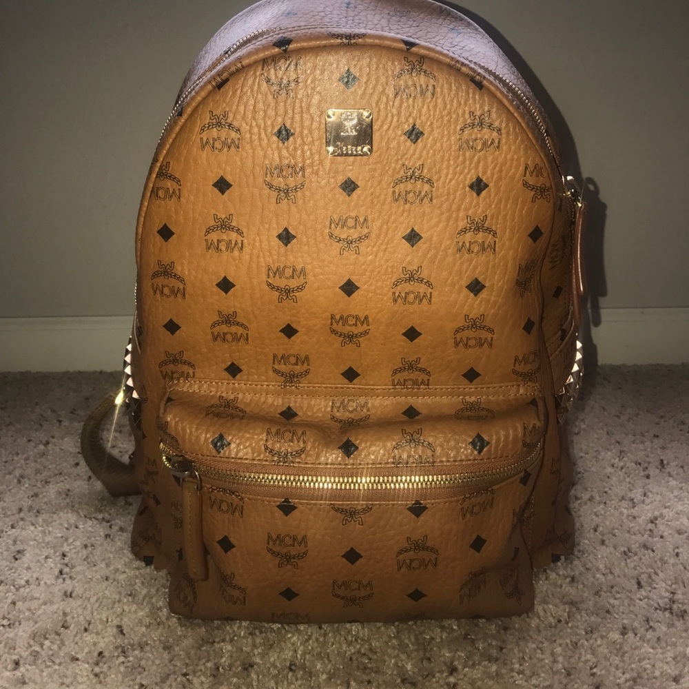 Tan mcm backpack