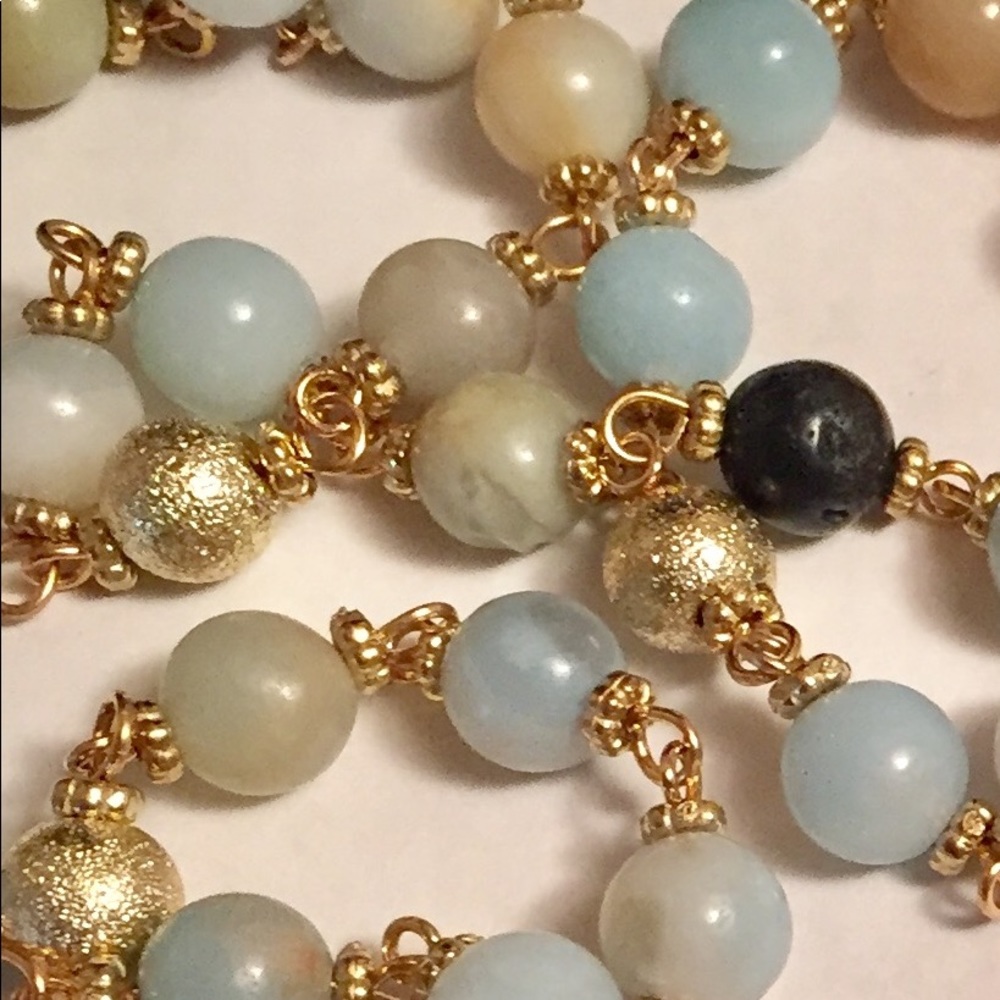 60" Stone Bead Necklace