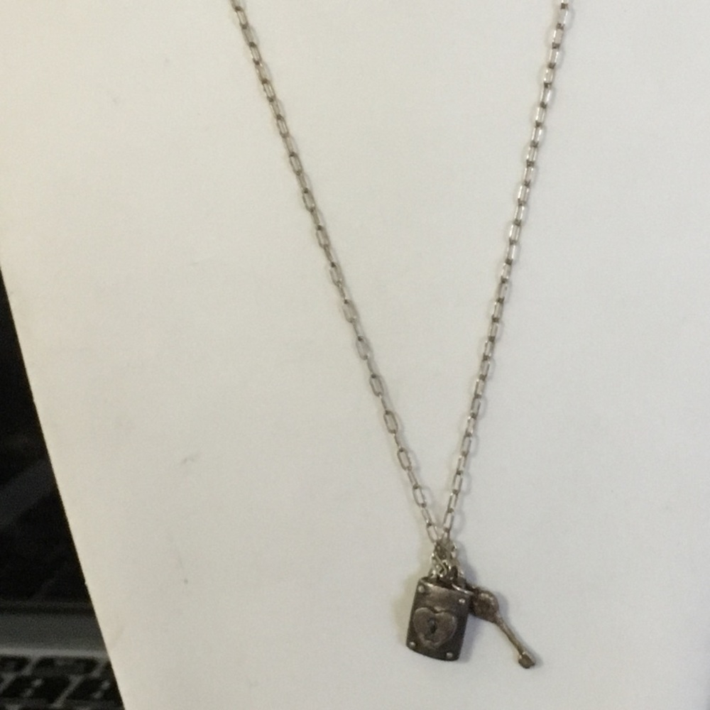 Heart & Key Pendant Necklace