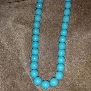 Blue stretch necklace