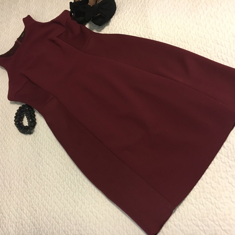 Burgundy MNG Suit Dress