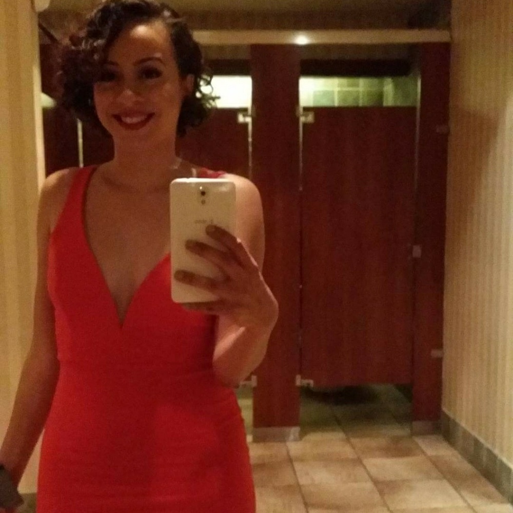 Sexy red dress