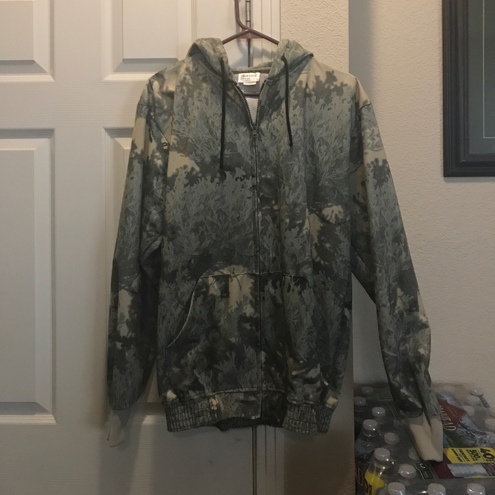 Men's try sage camo jacket with gloves