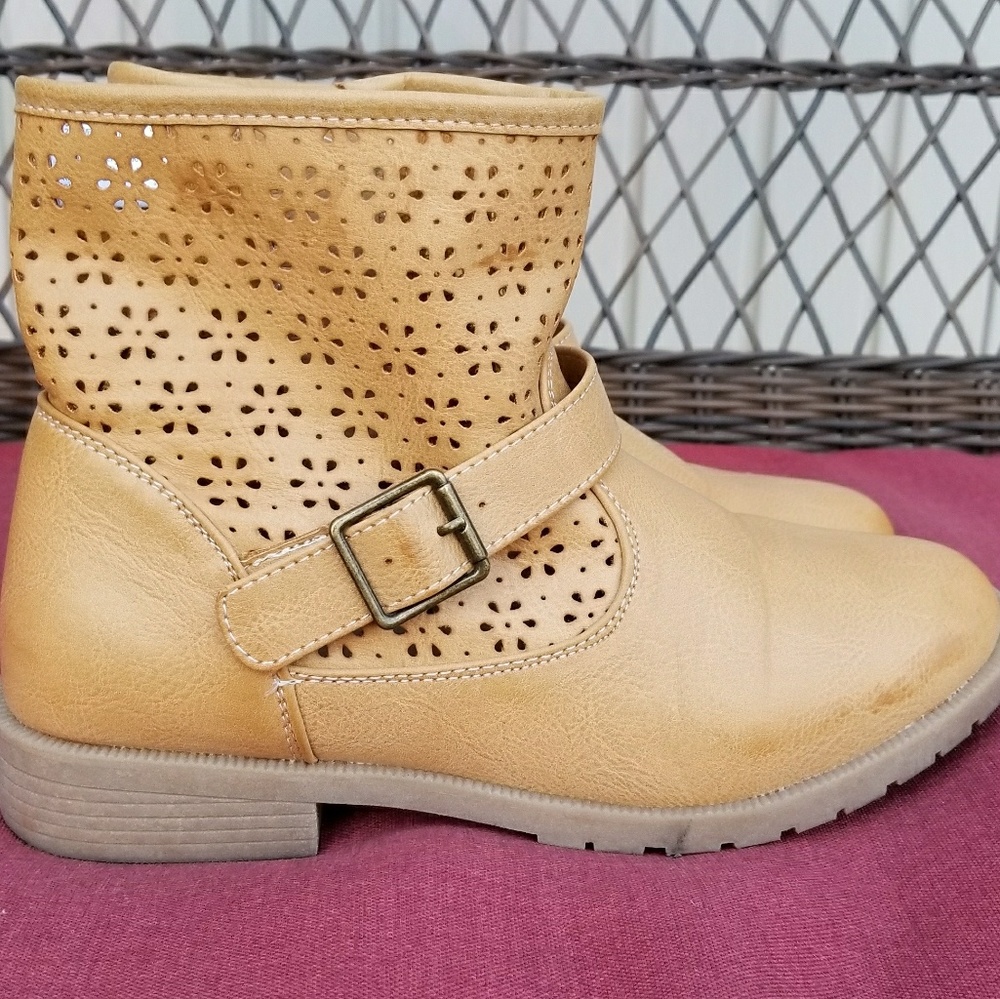 Girls brown ankle booties - Fab Kids