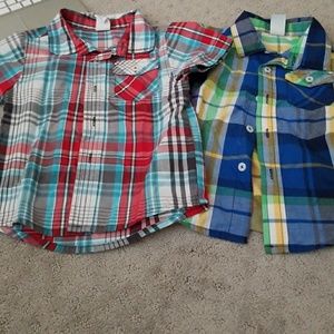 Bundle of 2 button down toddler shirts