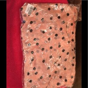 Light pink with black dots scarf