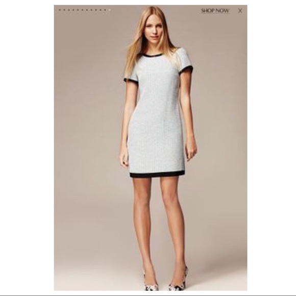 Banana Republic Dresses & Skirts - Banana Republic Framed Turquoise Tweed Dress