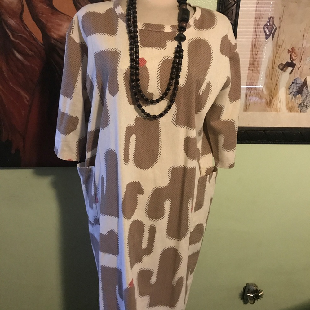 Knee length cactus dress