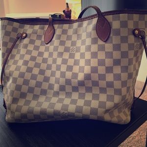 Louis Vuitton Damier Azur Canvas Neverfull tote MM