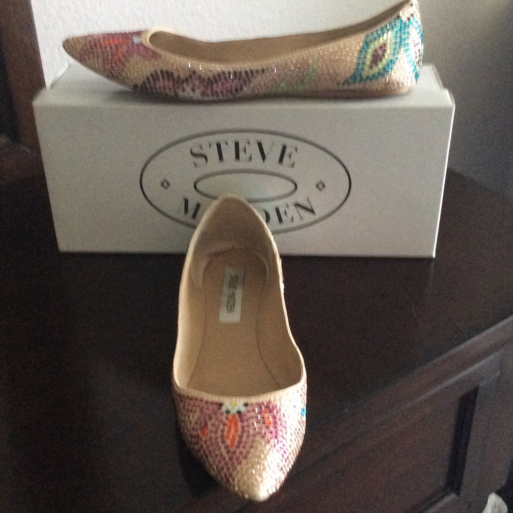 Steve Madden Jeweled flats.