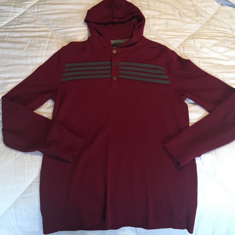 Banana Republic Maroon Hooded Sweater size L