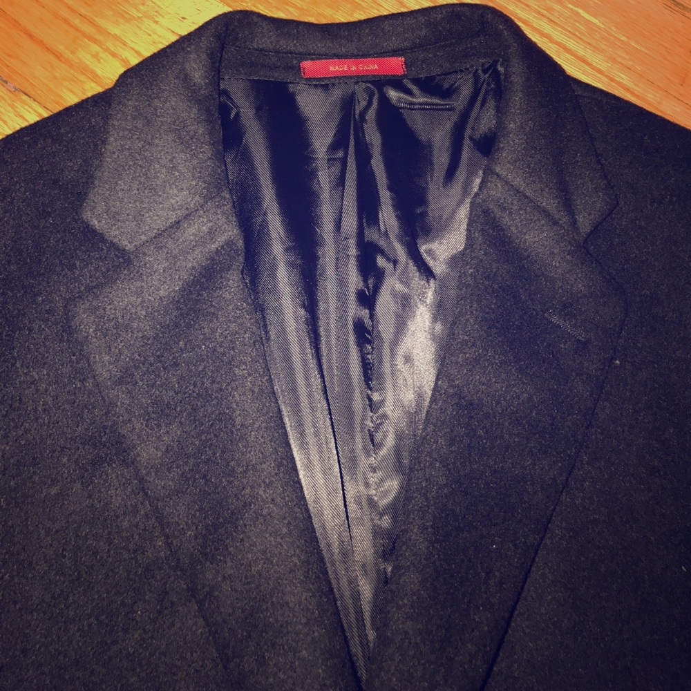 Long Black IZOD Pea coat