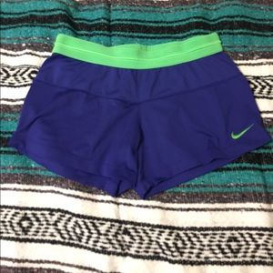 Women's royal blue Nike running shorts Sz med