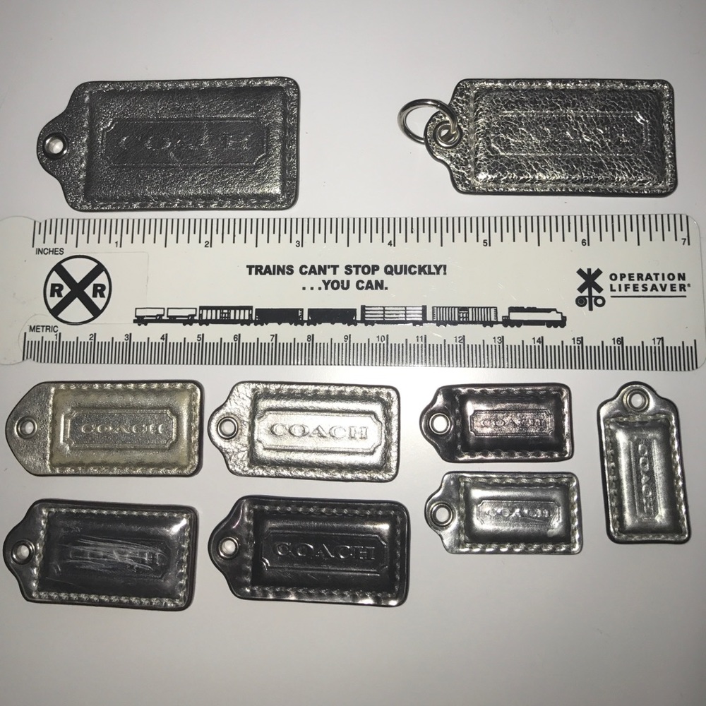 Coach SILVER and METALLIC tags make offer