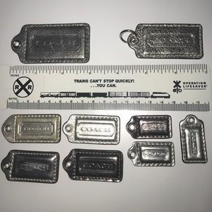 Coach SILVER and METALLIC tags make offer