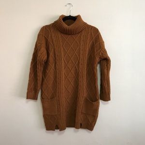 Chunky oversized sweater dress