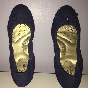 Dark blue flats