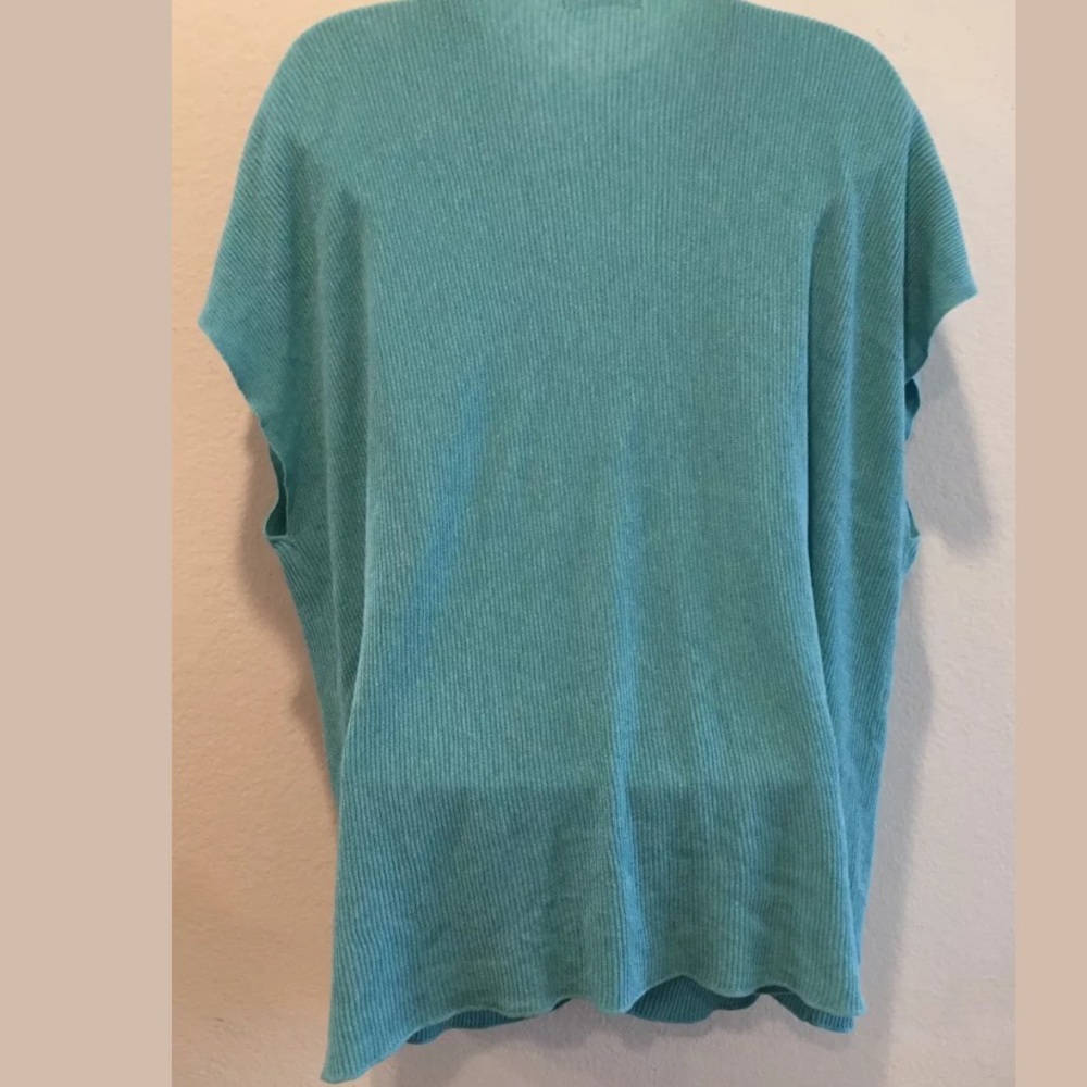 Josie Natori Plunging Drape Cowl Bodice Knit Top - Picture 6 of 8