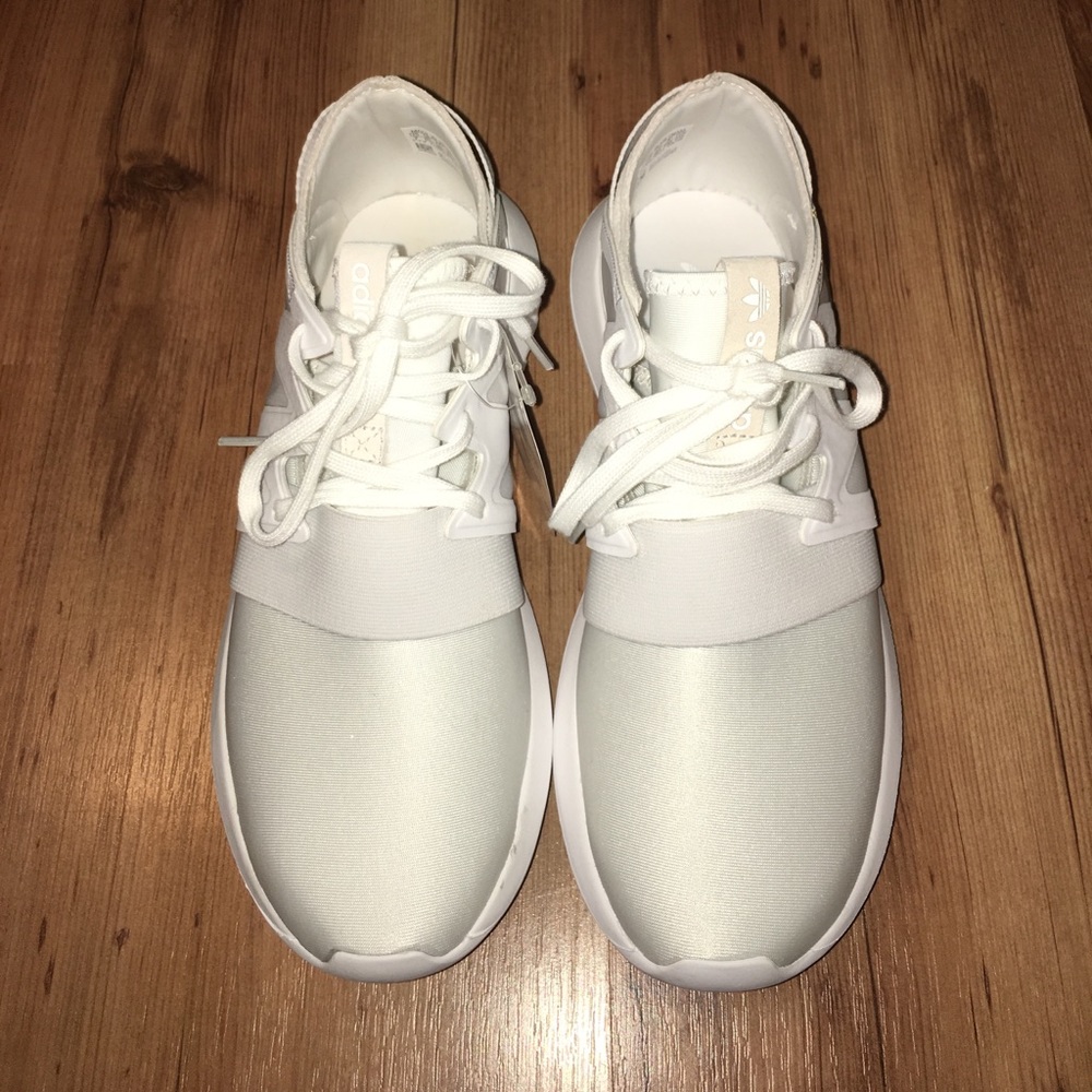 White Tubular Radial Adidas, Never Worn