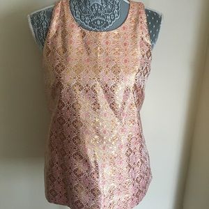 J.Crew beautiful jacquard tank