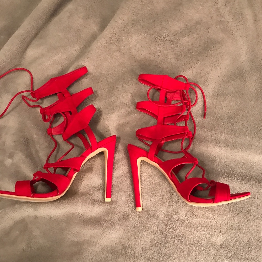 Lace up heels