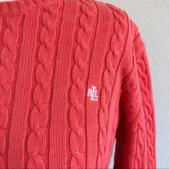 Lauren Ralph Lauren Sweater in coral red - Picture 3 of 4