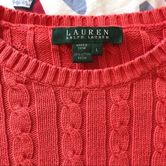 Lauren Ralph Lauren Sweater in coral red - Picture 4 of 4