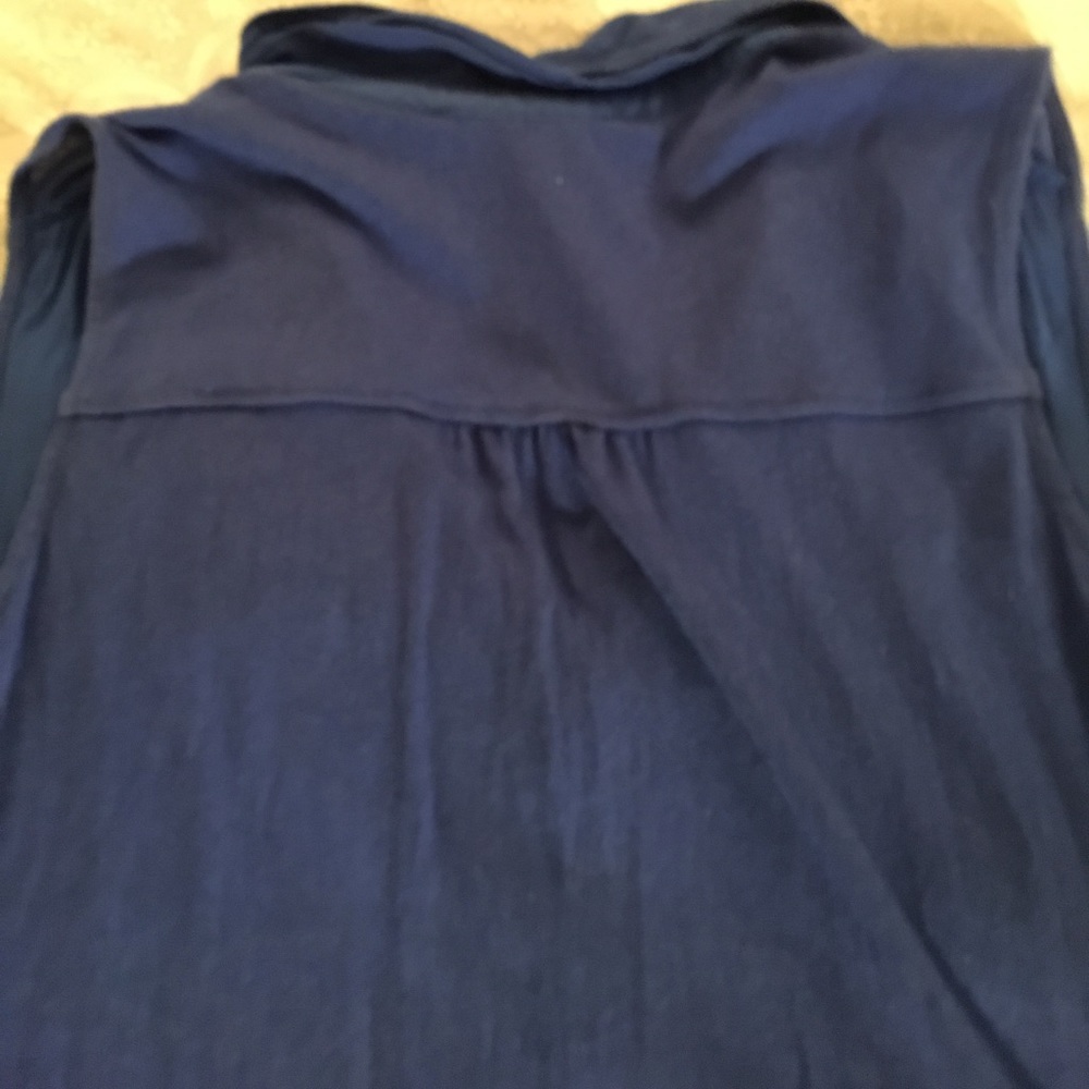 Two by Vince Camuto royal blue collared tank - Picture 6 of 6