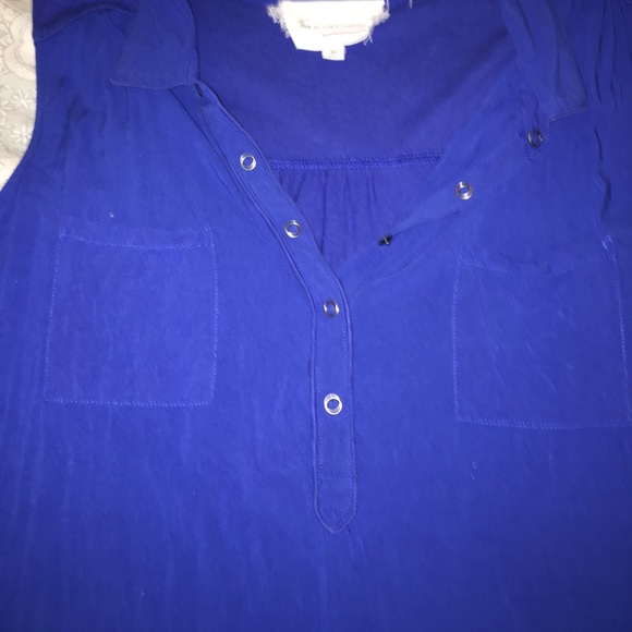 Two by Vince Camuto royal blue collared tank - Picture 4 of 6