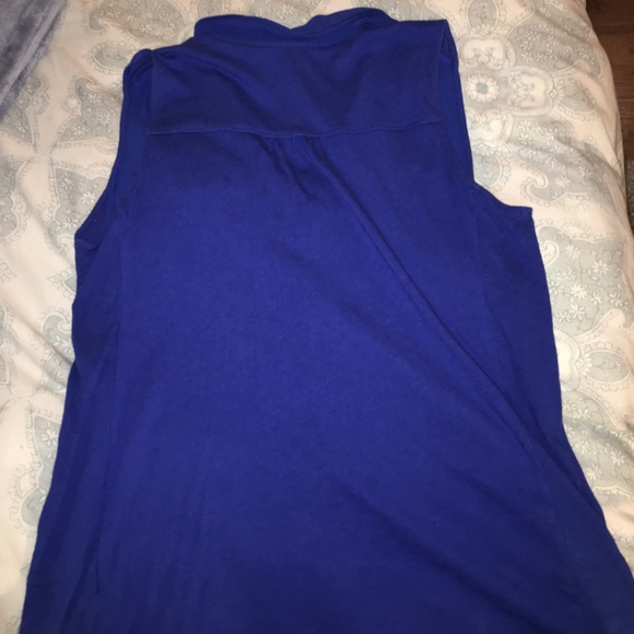 Two by Vince Camuto royal blue collared tank - Picture 5 of 6