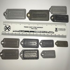 Coach GREY leather tag. Make offer