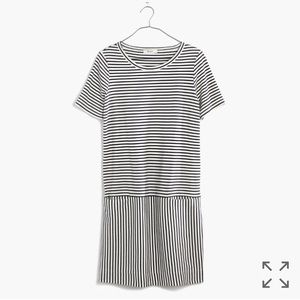 Madewell Dockside Striped Pique Dress XS