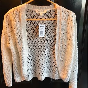 Cream crop sweater