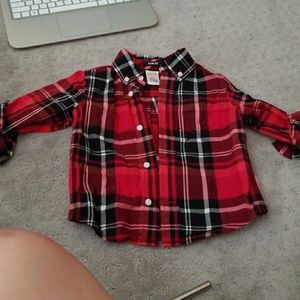 Toddler long sleeve button down