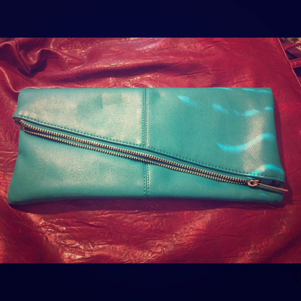Teal clutch