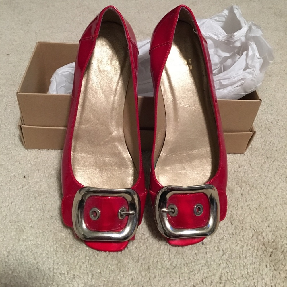 Stuart Weitzman Red Patent Leather