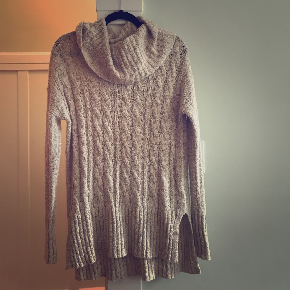 Beige knit sweater