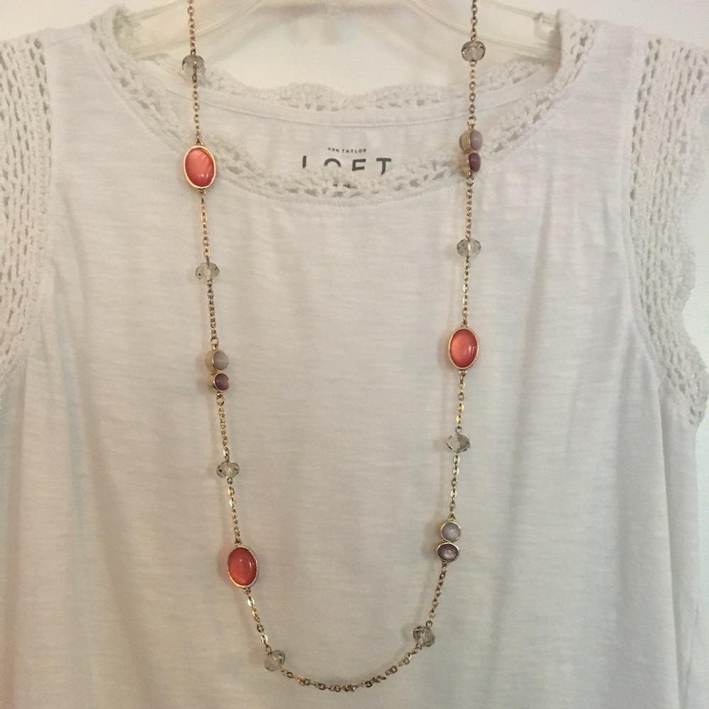 LOFT Gold long necklace
