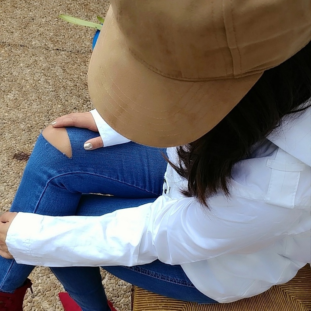 Distressed denim skinny jeans - Picture 4 of 6