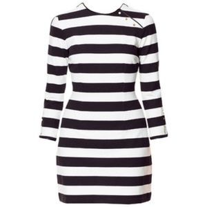 Zara Strip Fitted Dress