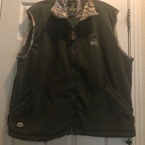 Mens Fleece camo vest