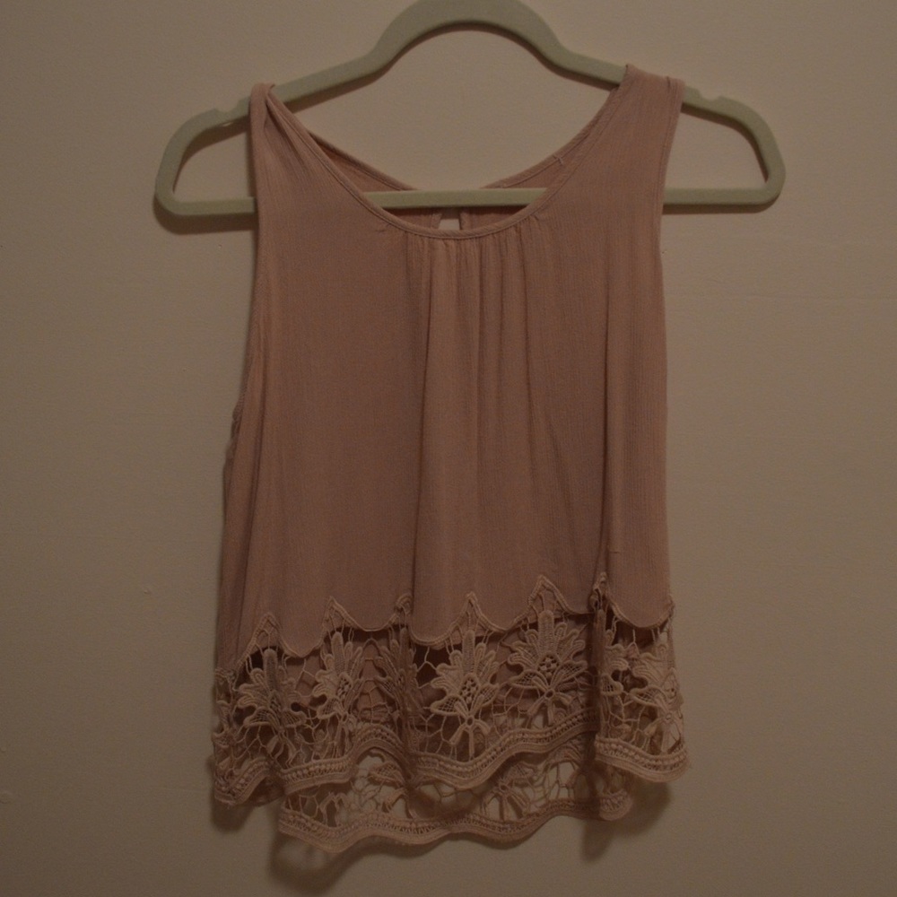 Lace Bottomed Tank