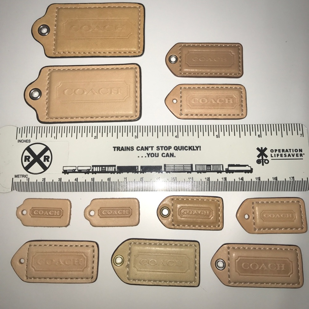 Coach NUDE vachetta leather tags. Make offer