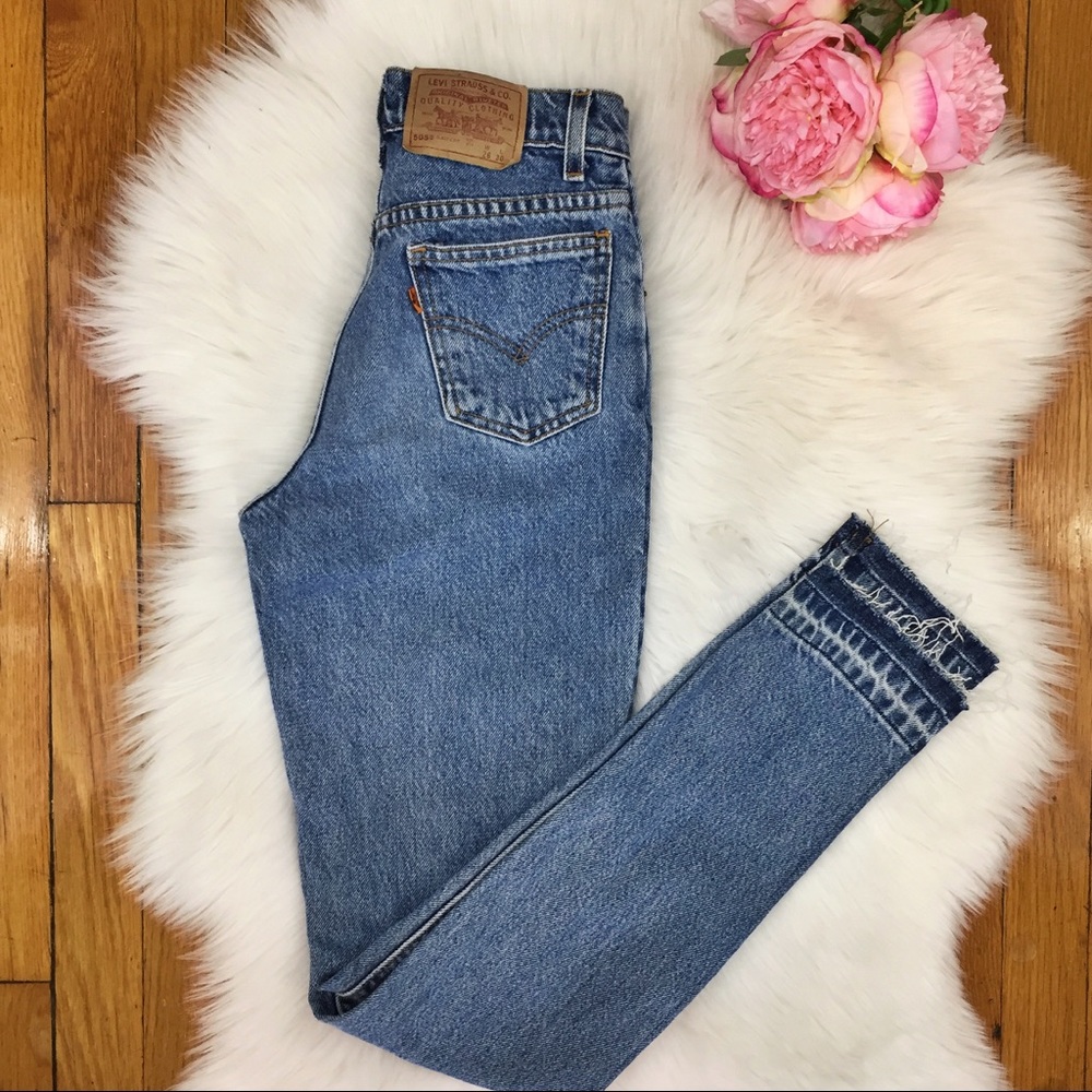 🚫SOLD🚫🌸Vintage Altered/Reworked 505 Levi's - Picture 8 of 8