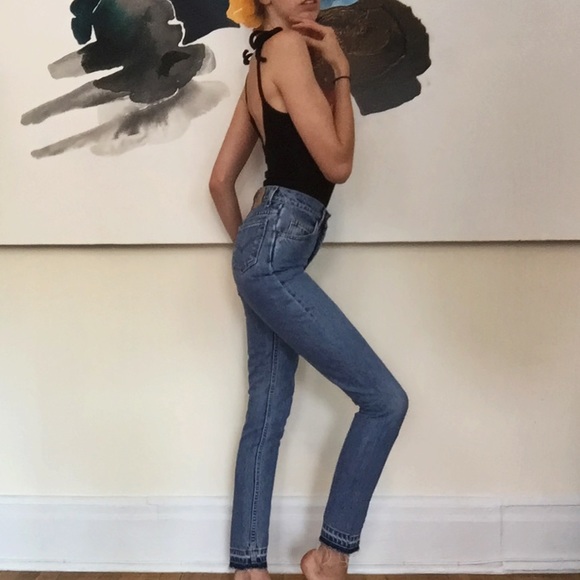 🚫SOLD🚫🌸Vintage Altered/Reworked 505 Levi's - Picture 2 of 8