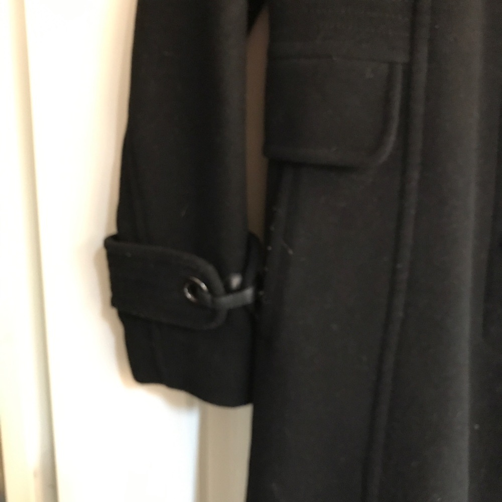 3/4 length wool dress coat