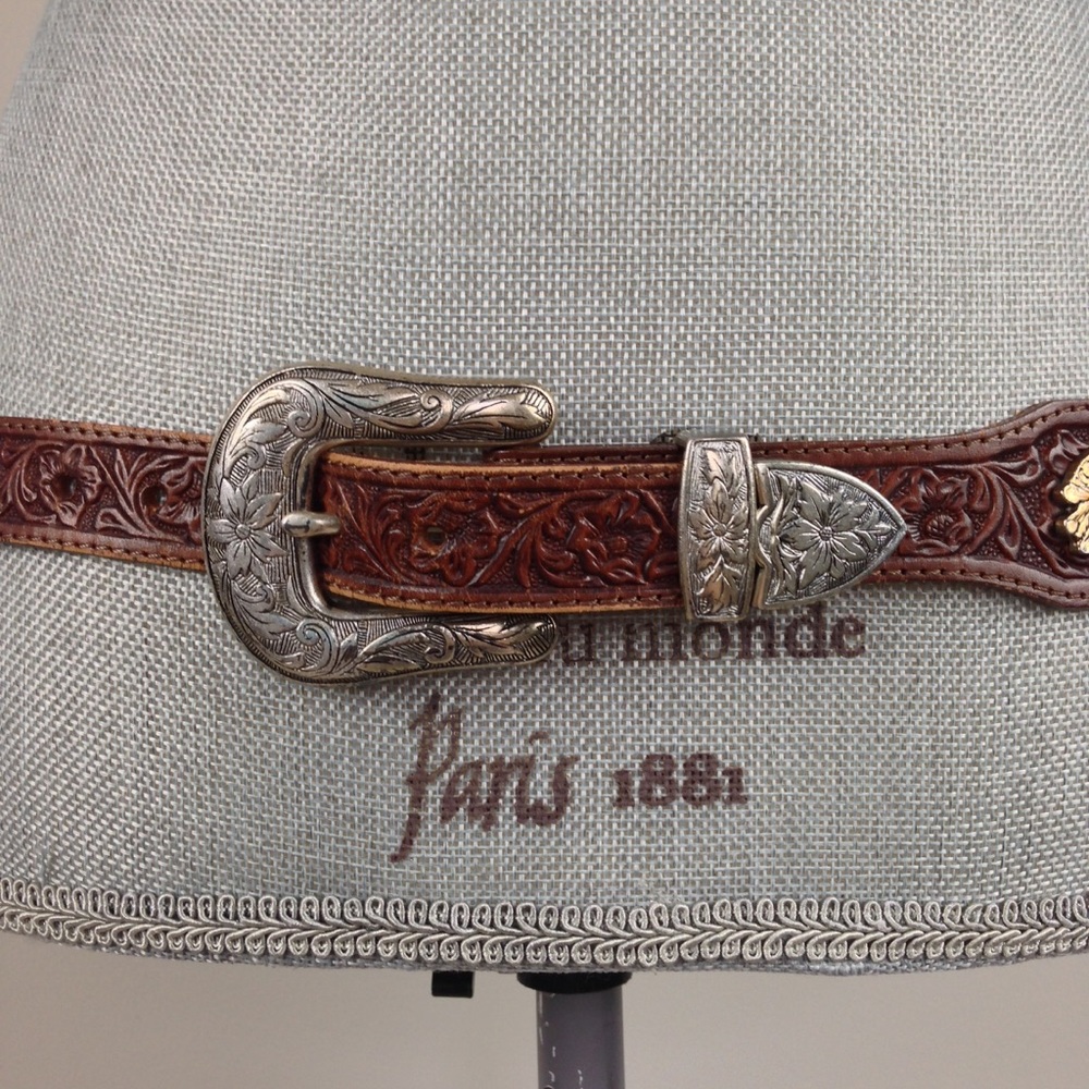 Billy Belts Unisex Vintage Western Leather Belt