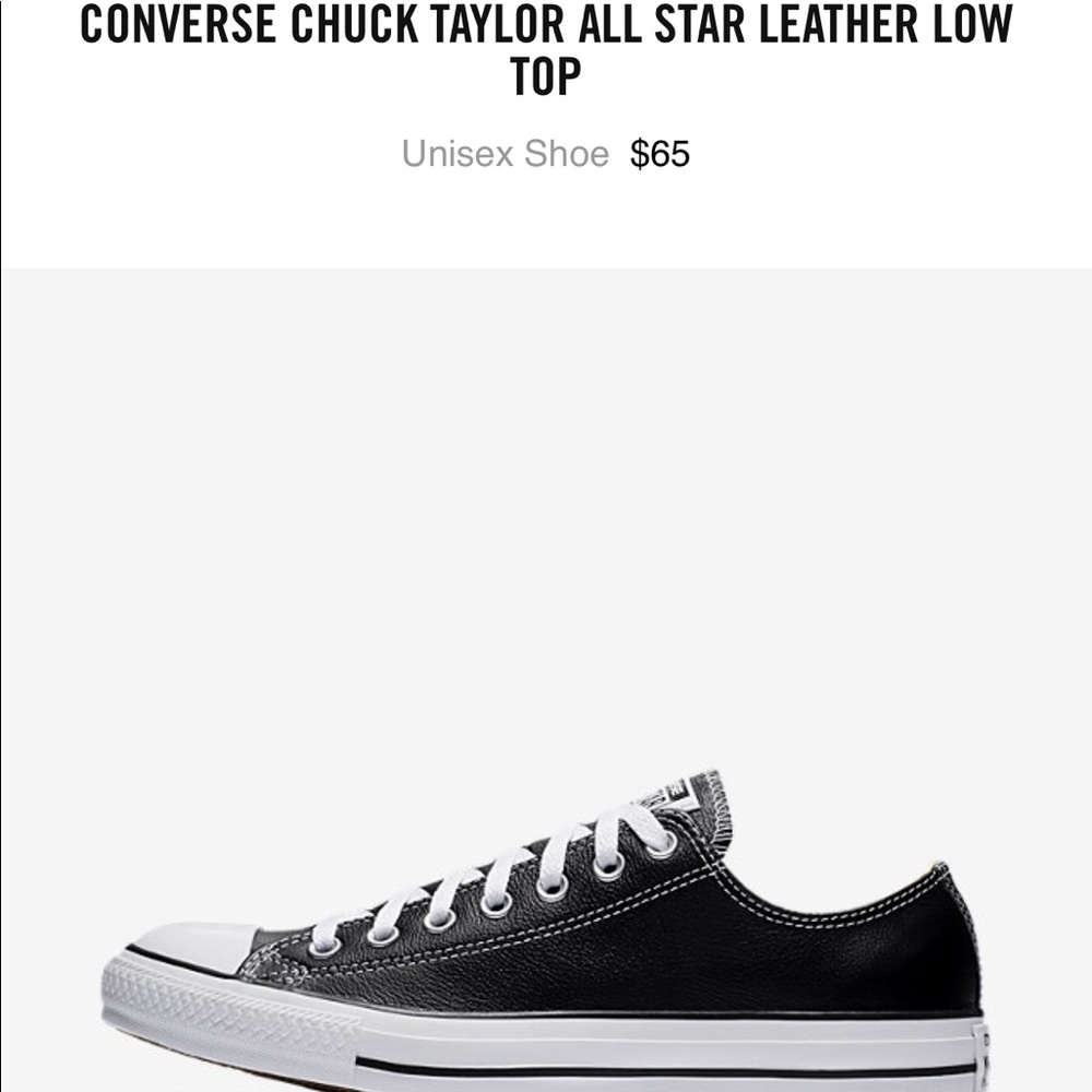 Men's Converse Leather Low Top