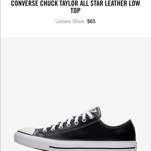 Men's Converse Leather Low Top
