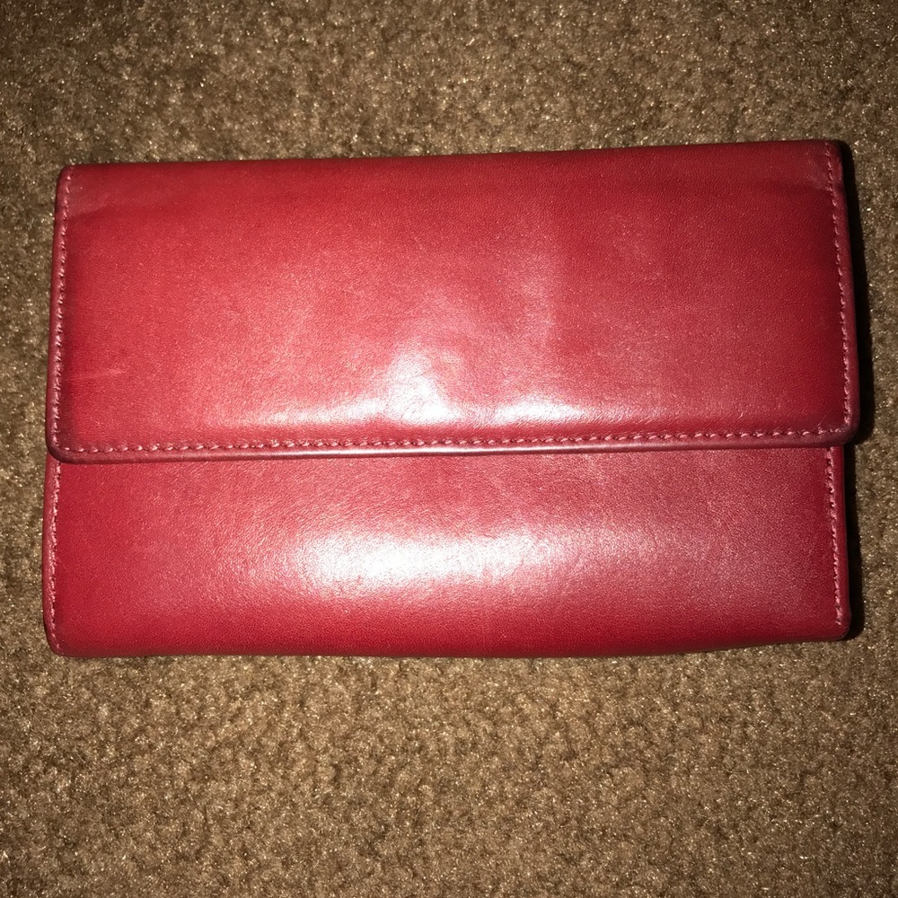 Red Wilsons Leather wallet